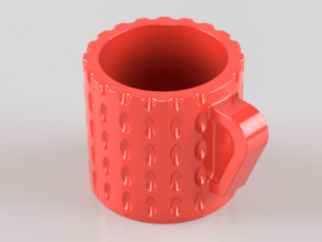Espresso Cup in Red Processed Versatile Plastic