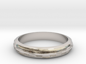 Ring Hilly special in Rhodium Plated Brass