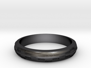 Ring Hilly special in Polished and Bronzed Black Steel