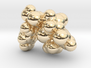 amoxicillin_space_fill in 14k Gold Plated Brass