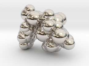 amoxicillin_space_fill in Rhodium Plated Brass