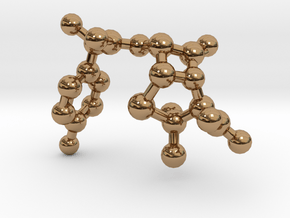 amoxicillin_ball_stick_nonH in Polished Brass