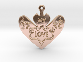My Love My Life Necklace in 14k Rose Gold