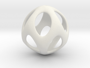 Iron Rhino - Iso Sphere 2 - Basic Pendant in White Natural Versatile Plastic