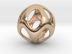 Iron Rhino - Iso Sphere 2 - Basic Pendant in 14k Rose Gold Plated Brass