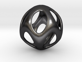 Iron Rhino - Iso Sphere 2 - Basic Pendant in Polished and Bronzed Black Steel