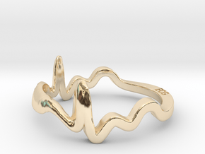 ECG Ring (Size 9) in 14K Yellow Gold: 7 / 54