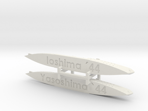 IJN Yasoshima & IJN Ioshima 1/1800  in White Natural Versatile Plastic