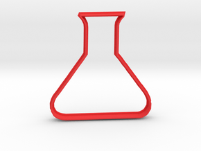 Flask Cookie Cutter in Red Processed Versatile Plastic