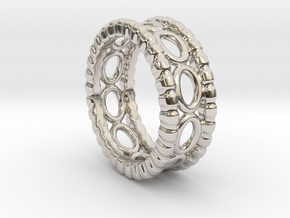 Ring Ring 14 - Italian Size 14 in Rhodium Plated Brass