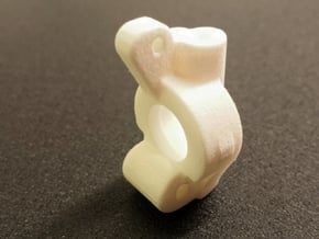 Ten4 Caster Block- Right in White Processed Versatile Plastic