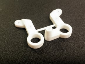 Ten4 Bell Cranks- Right Input in White Processed Versatile Plastic