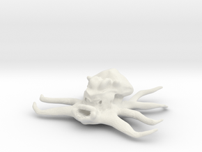 Octopus Miniature in White Natural Versatile Plastic