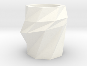 pencil vase in White Processed Versatile Plastic