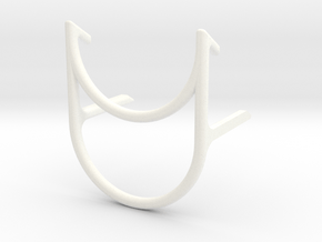 Basic Tablet Stand in White Processed Versatile Plastic