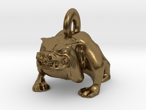 Bulldog Pendant in Natural Bronze