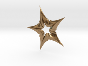 Star In A Star Distortion in Natural Brass