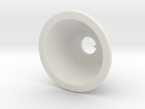 Toggle Switch Bezel Single in White Natural Versatile Plastic