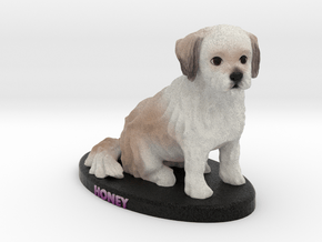 Custom Dog Figurine - Honey in Full Color Sandstone