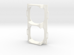 Front Vents Support in White Processed Versatile Plastic