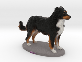 Custom Dog Figurine - Kenny in Full Color Sandstone
