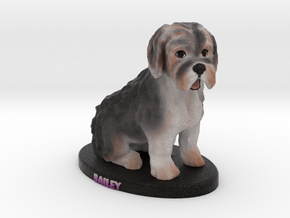 Custom Dog Figurine - Bailey in Full Color Sandstone