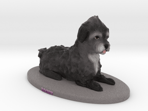 Custom Dog Figurine - Toodles in Full Color Sandstone