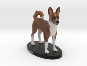 Custom Dog Figurine - Buddy in Full Color Sandstone