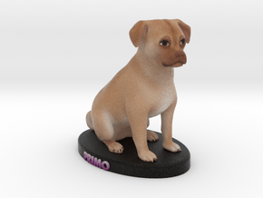 Custom Dog Figurine - Primo in Full Color Sandstone