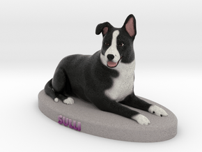 Custom Dog Figurine - Sulli in Full Color Sandstone