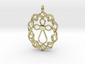Pendant With Cross in 18k Gold