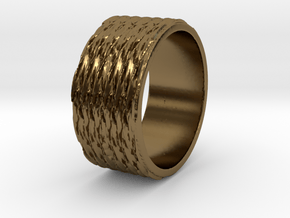 Tread lightly Ring Size 7 in Polished Bronze