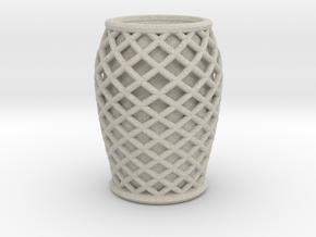 Rounded Vase (3.5" Height) in Natural Sandstone