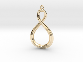 Mobius strip 3cm. in 14K Yellow Gold