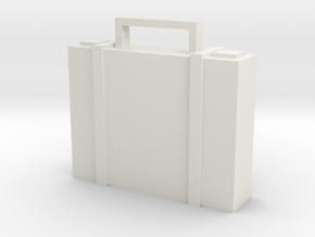 Briefcase in White Natural Versatile Plastic