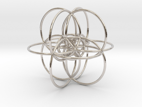 24-Cell Stereographic Projection in Rhodium Plated Brass