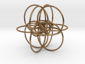 24-Cell Stereographic Projection in Natural Brass