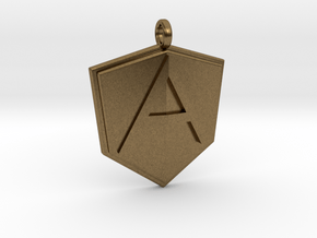 AngularJS Pendant in Natural Bronze