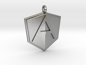 AngularJS Pendant in Natural Silver