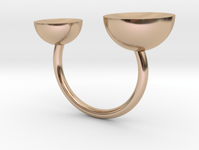 DS (size K, 5 1/8, 50, 10) in 14k Rose Gold Plated Brass