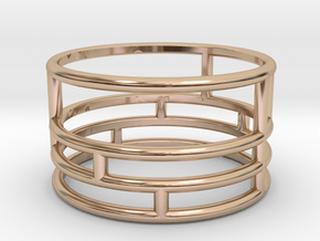 Delicatesse Ring  (Size K, 50, 5 1/8, 10) in 14k Rose Gold Plated Brass