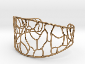 Bracelet abstract #3 in Polished Brass