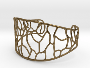Bracelet abstract #3 in Polished Bronze