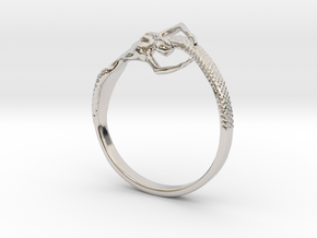 Mermaid Bracelet  in Rhodium Plated Brass