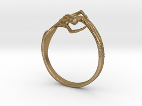 Mermaid Bracelet  in Polished Gold Steel