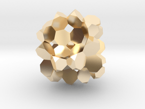 Heptagon-3D-Fill in 14K Yellow Gold
