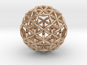 Superconsciousness Sphere in 14k Rose Gold Plated Brass