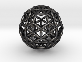 Superconsciousness Sphere in Polished and Bronzed Black Steel