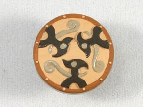 Braced Shield in Tan Fine Detail Plastic