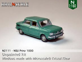 NSU Prinz 1000 (N 1:160) in Tan Fine Detail Plastic
